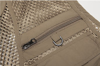 Rozładunek kamizelka męska kamizelka taktyczna przekładnia letnia fotograf kamizelka narzędzie wiele kieszeni Mesh praca bezrękawnik męski 5